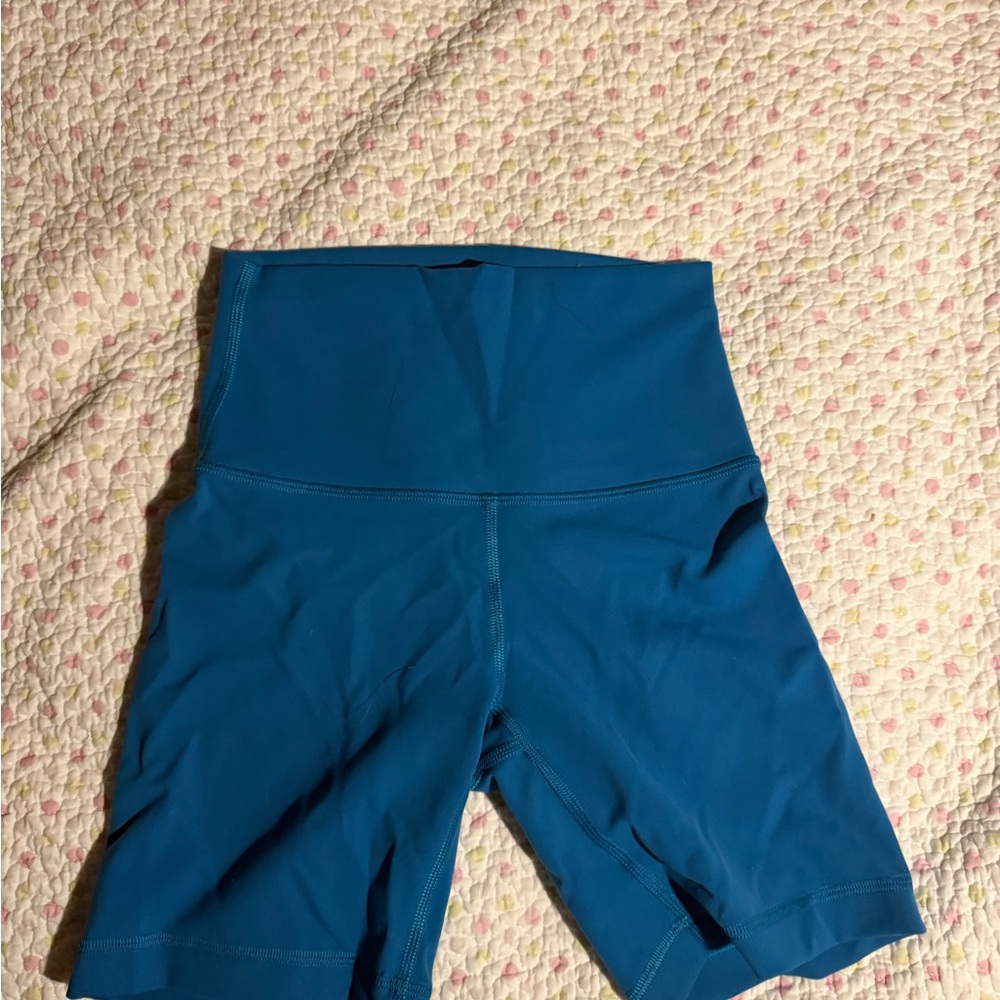 Lululemon Athletica Teal Bike Shorts